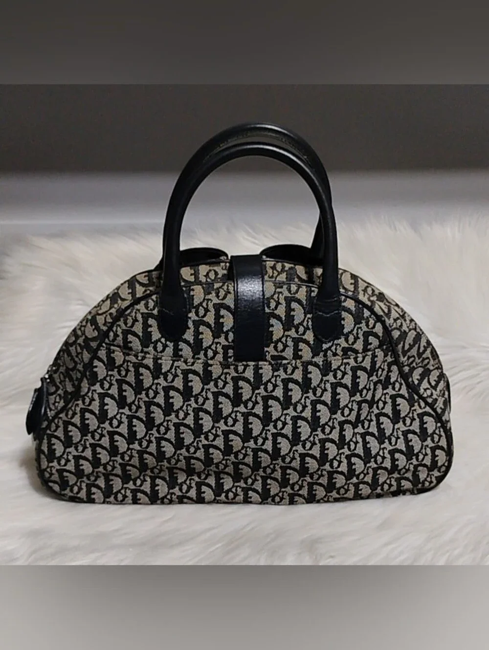 SALE! Christian Dior Trotter Double Saddle Canvas/Leather Discontinued Handbag